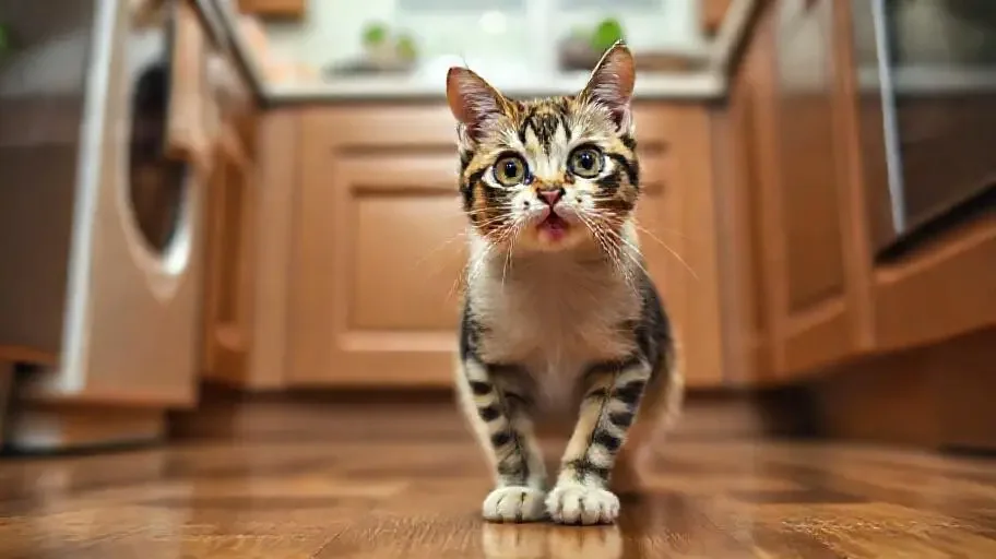 猫咪被黄瓜吓到起飞